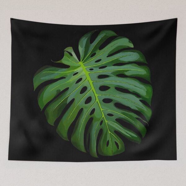 Item preview, Monstera Leaf On Black  2,  designed and sold by lawrencehyde.