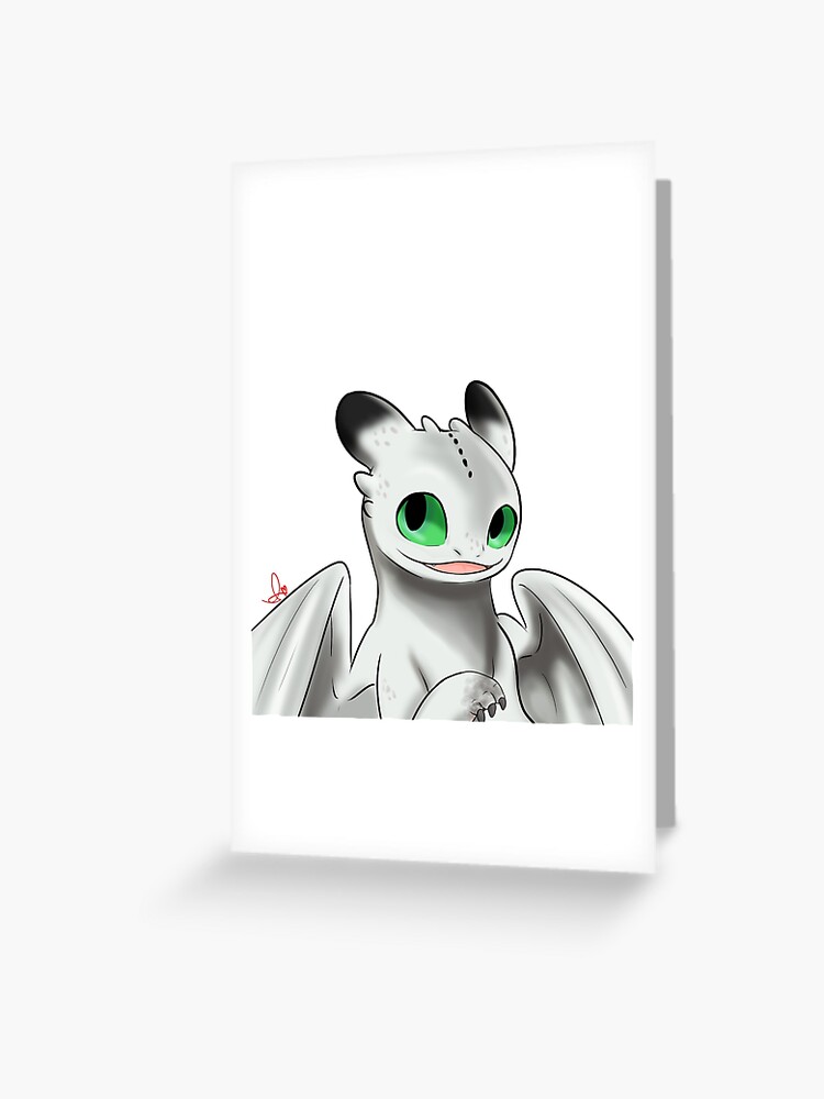 krokmou and light fury | Greeting Card