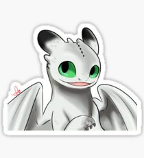 Night Light Fury - White Sticker
