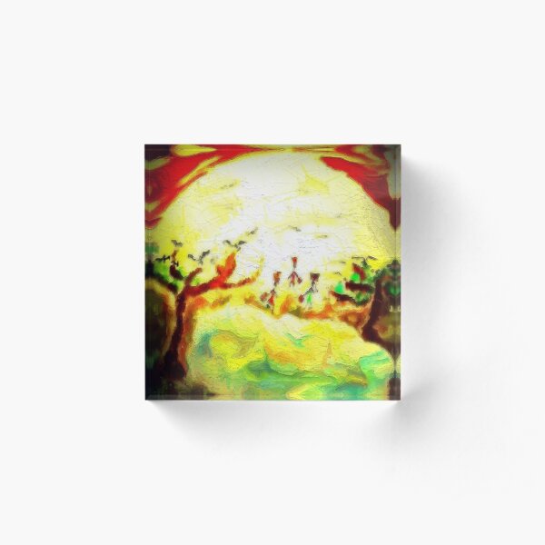 African women drawing water Acrylic Block