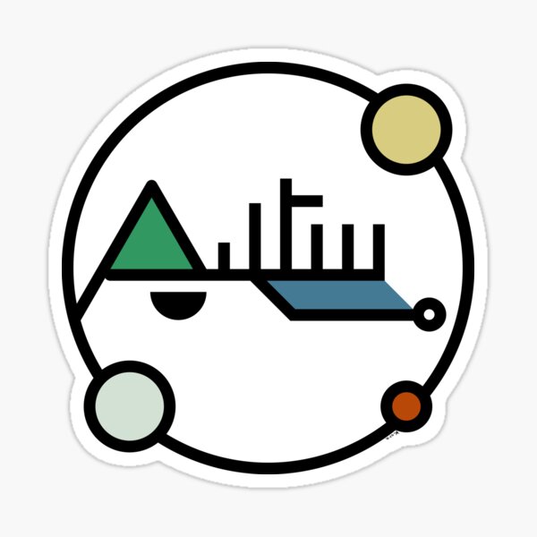 Night and day Sticker