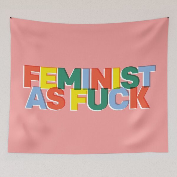 Item preview, Feminist As Fuck designed and sold by smalltownnc.
