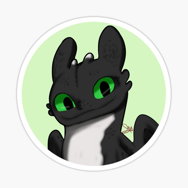 Night Light green badge Sticker