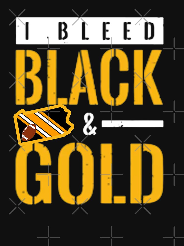 I Bleed Black And Gold Men's Pittsburgh Steelers Nation Essential