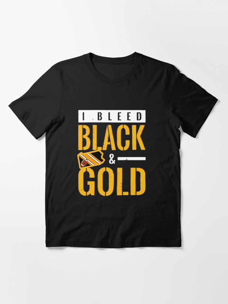 I Bleed Black And Gold Men's Pittsburgh Steelers Nation Essential