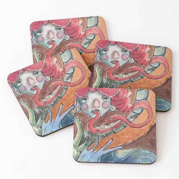 Item preview, Tears - Watercolor painting of a snake lady designed and sold by elasteel.