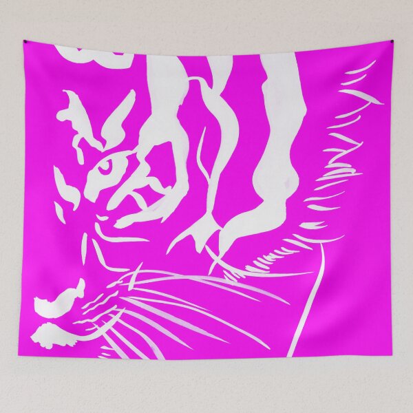 Item preview, Eye of The Tiger - Pink & White  designed and sold by Niina  Niskanen.