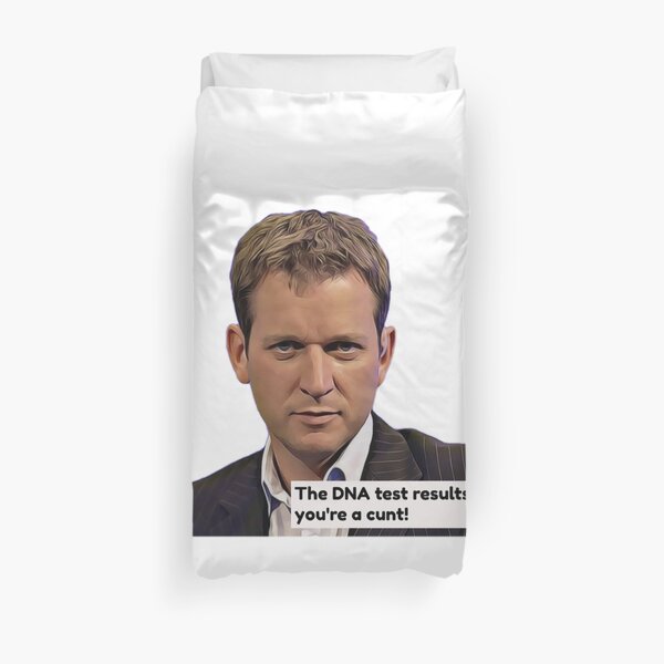 Jeremy Kyle, British Tv Show, DNA quote, banter, puns, gift, present, ideas Duvet Cover