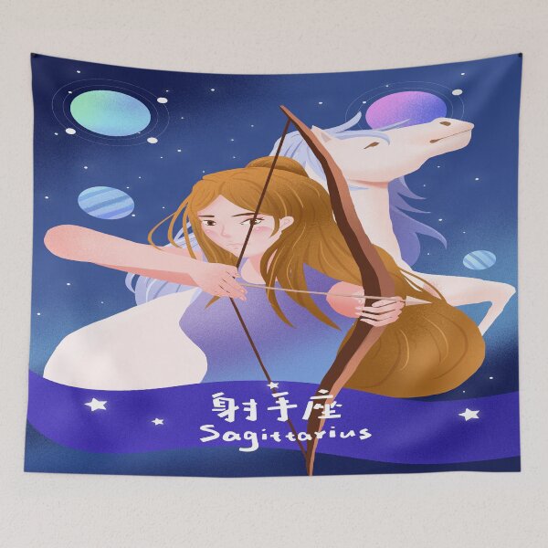 Item preview, Constellation Sagittarius Girl designed and sold by leen12 Art Designs Prints.