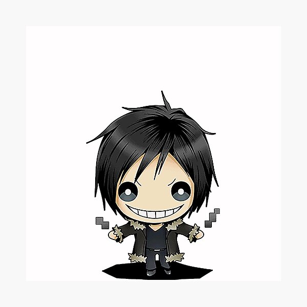 Aperçu de l'œuvre Izaya Orihara Chibi - Durarara!! Anime créée et vendue par the-Gate.