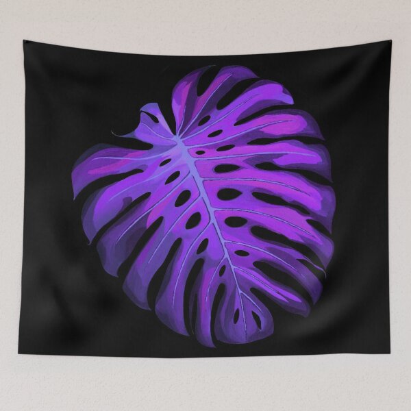 Item preview, Monstera Leaf On Black 6 designed and sold by lawrencehyde.