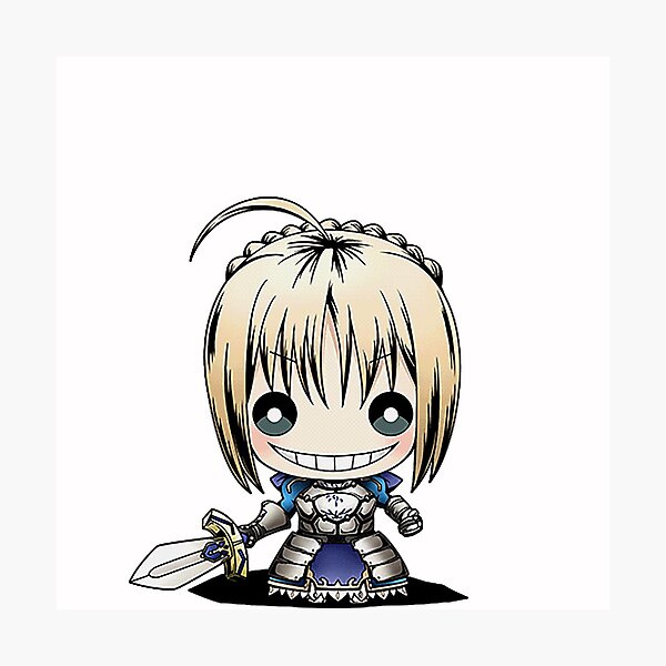Item preview, Saber Chibi - Fate / stay night Anime designed and sold by the-Gate.