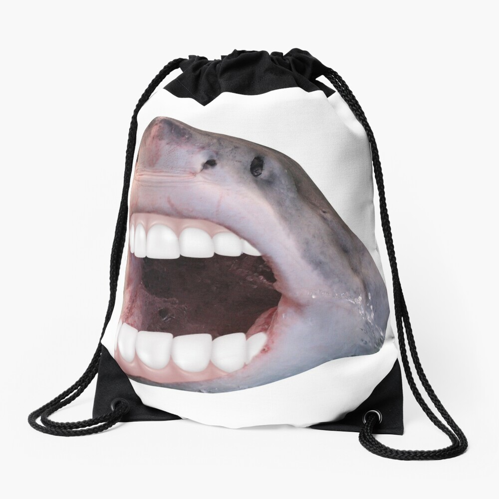 face shark bape | Drawstring Bag