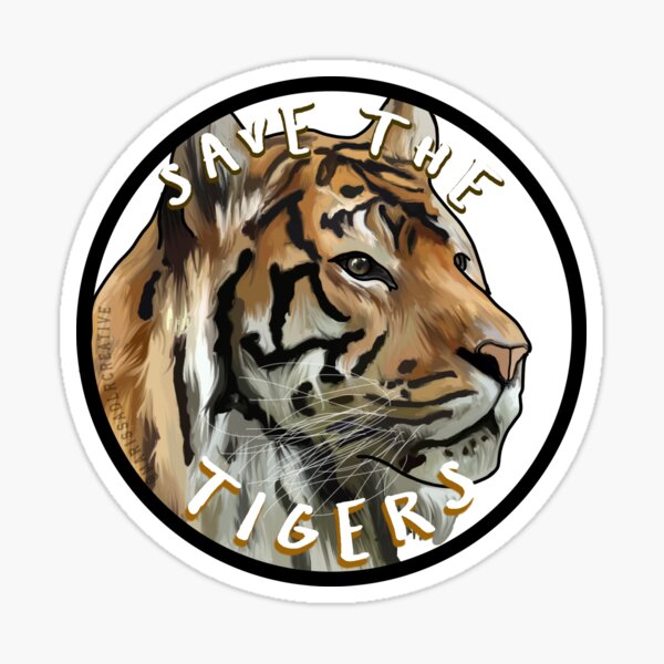 Aperçu de l'œuvre Sauvez les tigres créée et vendue par marissadlr.