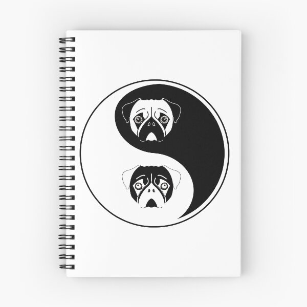 Item preview, Funny Pug product  Ying Yang Peace Symbol  Pet Owner Gift Ideas  design designed and sold by stuch75.