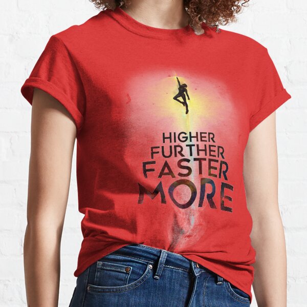 Captain marvel t cheap shirt higher further faster