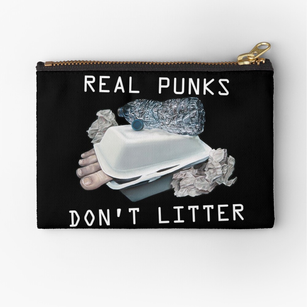 Dystopian Detritals (Oil painting) Zipper Pouch