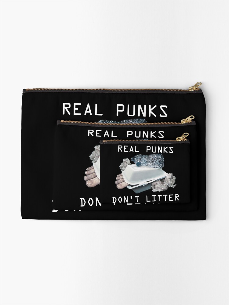 Alternate view of Dystopian Detritals (Oil painting) Zipper Pouch
