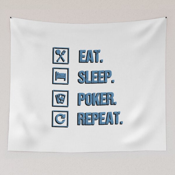 Item preview, Funny Poker Player Product   Eat Sleep Repeat   Card Game Gifts designed and sold by stuch75.