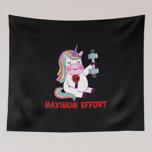 Item preview, product Fitness - Maximum Effort - Workout Gifts - Unicorn Theme Present designed and sold by stuch75.