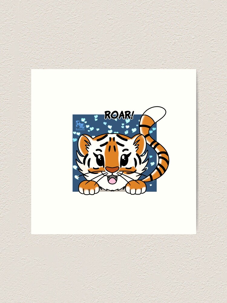 Alternate view of Little Tiger Art Print