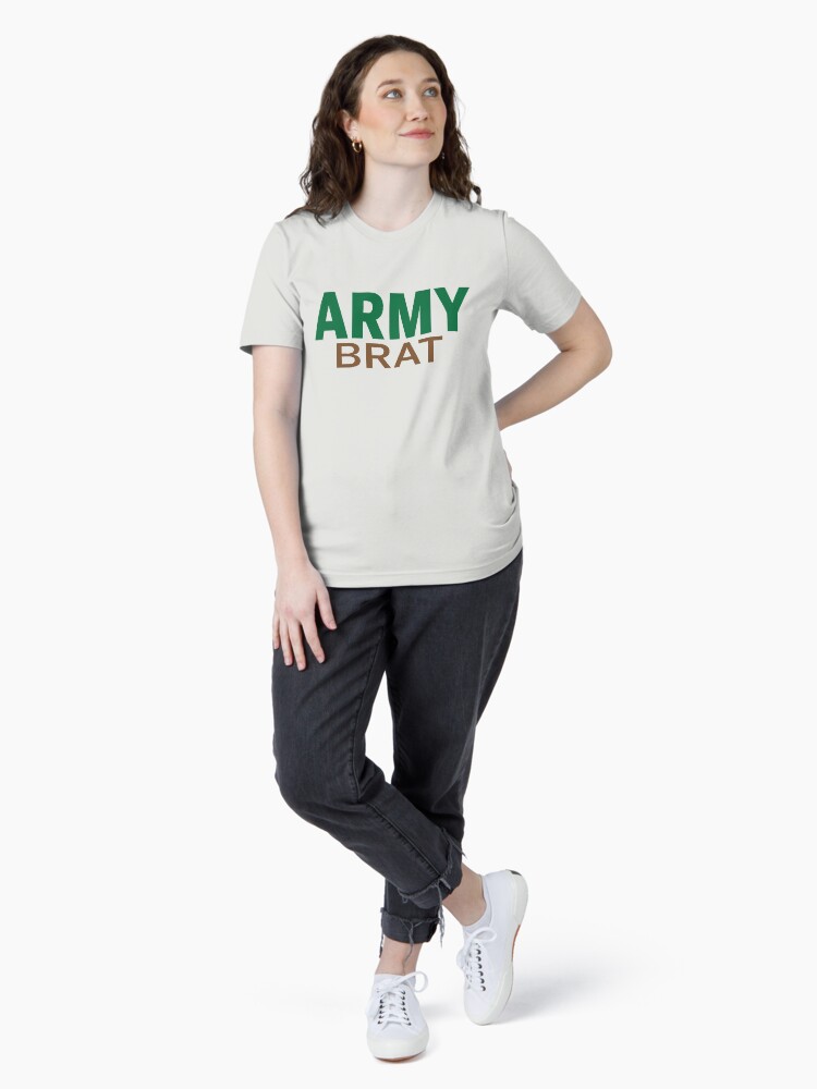 Thumbnail 4 of 7, Essential T-Shirt, Army Brat - Green and Brown designed and sold by willpate.