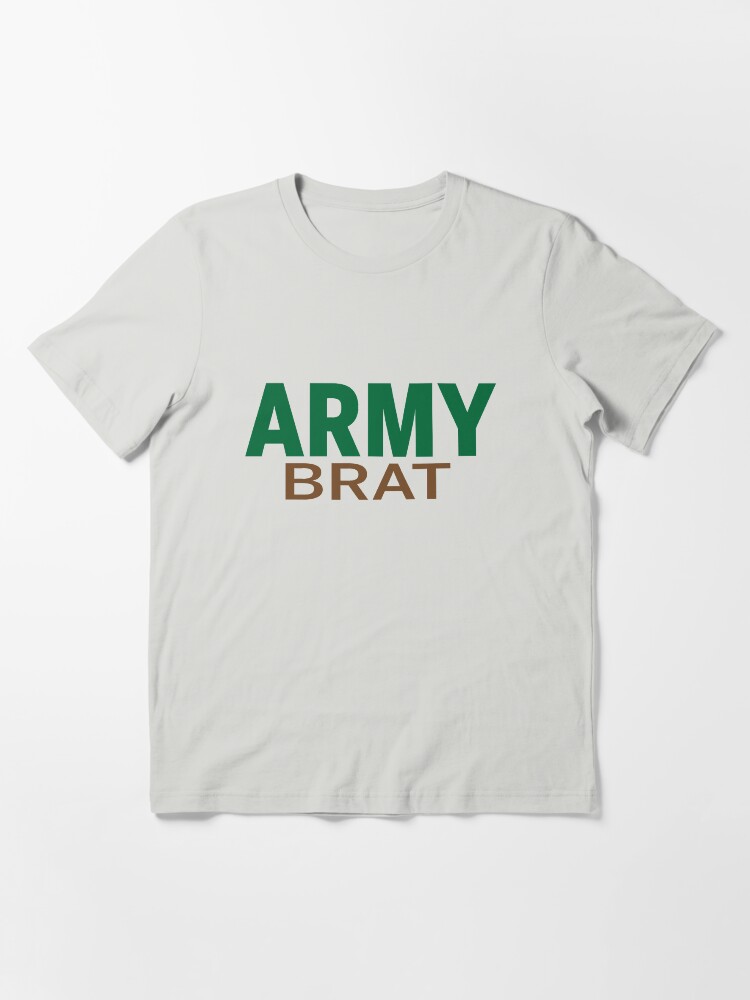 Thumbnail 3 of 7, Essential T-Shirt, Army Brat - Green and Brown designed and sold by willpate.