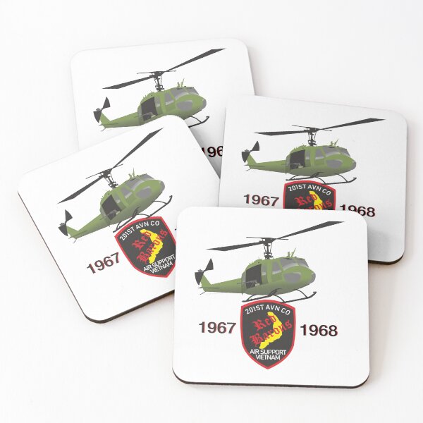 Item preview, 201st AVN CO Red Barons UH-1 Military Helicopter designed and sold by NorseTech.