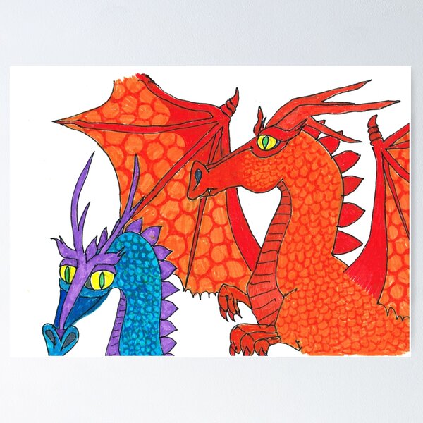 Item preview, dragon couple designed and sold by mindgoop.