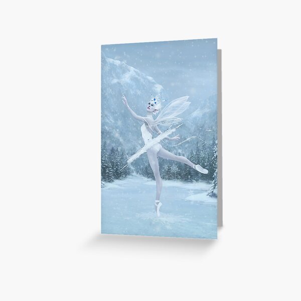 Snow Dancer Greeting Card