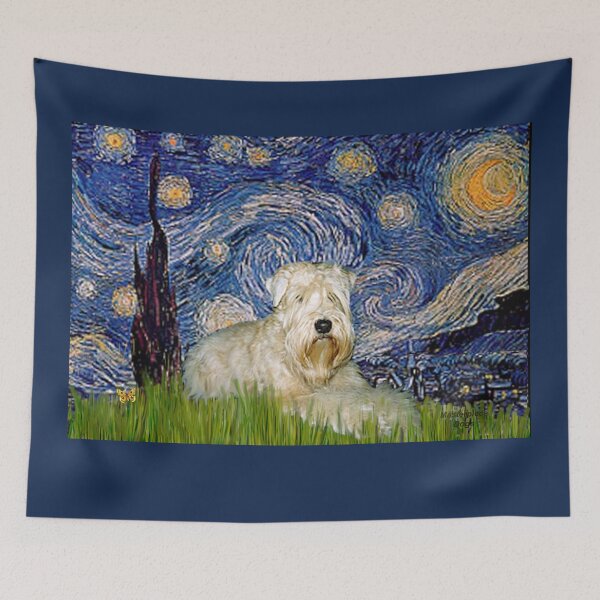 Item preview, Soft Coated Wheaten Terrier in Starry Night designed and sold by JeanBFitzgerald.