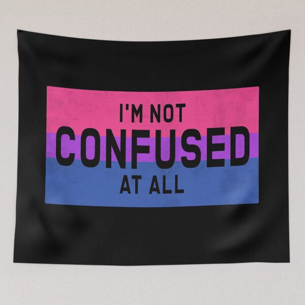 Item preview, LGBT - Bisex flag with quote - black  designed and sold by chidees.