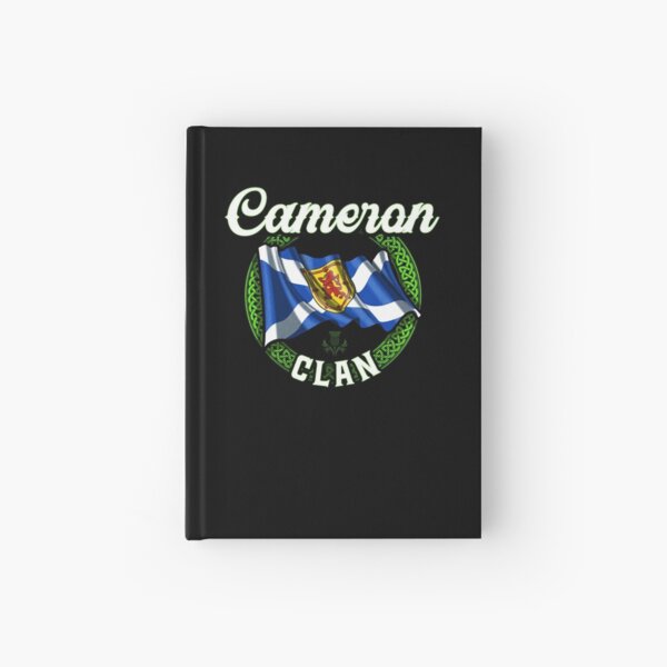 Cameron Clan Scottish Last Name Scotland Flag Hardcover Journal