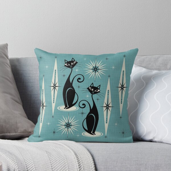 Item preview, Mid Century Meow on Blue - Large Scale designed and sold by studioxtine.