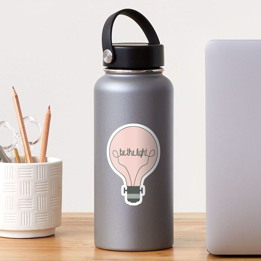Be the Light Pink Sticker