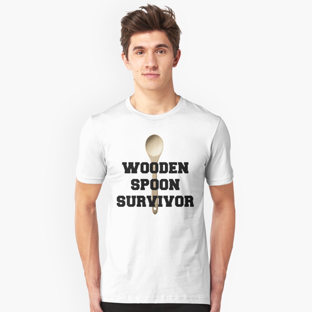 wooden spoon survivor t shirt