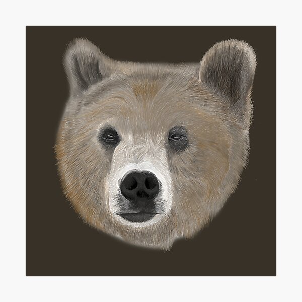 Item preview, Grizzly Bear Illustration designed and sold by dominophotog.