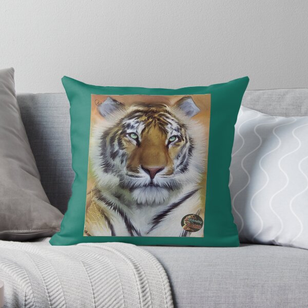 DTE - Tiger Beauty Throw Pillow