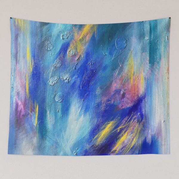 Item preview, Blue and Purple Abstract designed and sold by The Joy Shop.