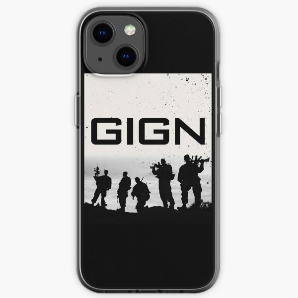 GIGN Forces spéciales de la gendarmerie nationale française Coque souple iPhone