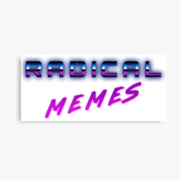 Retro Radical Memes Canvas Print
