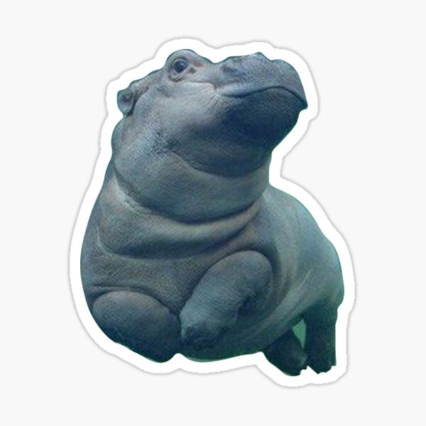 Vista previa del artículo con la obra «Fiona Hippo», diseñado y vendido por sbtrue.