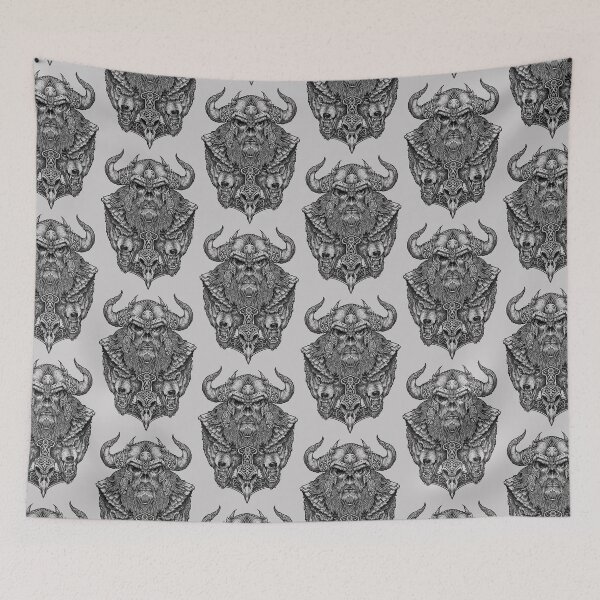Item preview, viking skull designed and sold by wladfriebus.
