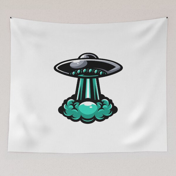 Item preview, cartoon UFO designed and sold by davidx098.