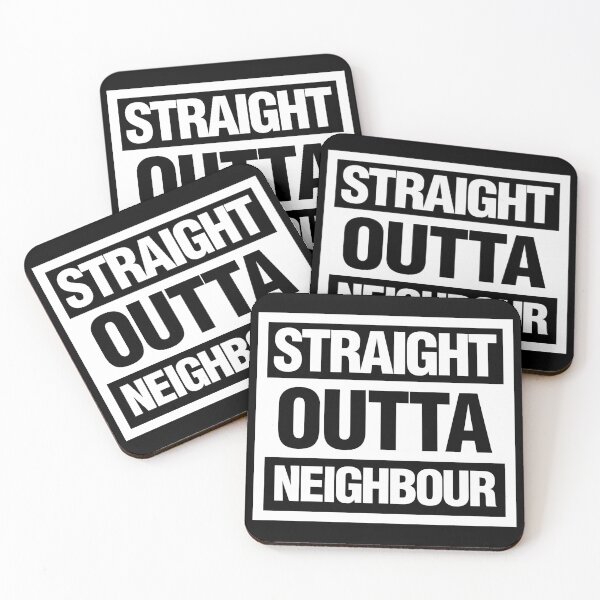 Item preview, Straight outta Neighbour Funny designed and sold by elhefe.