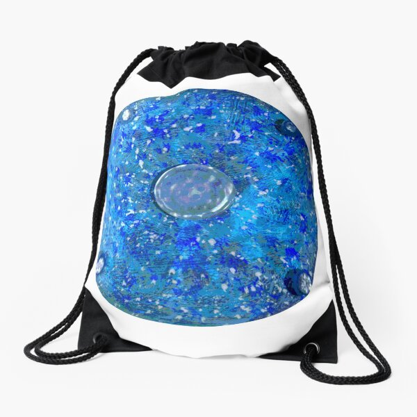Ocean Mandala Drawstring Bag