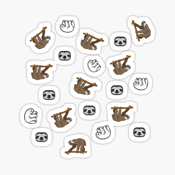 Sloths sticker pack Sticker