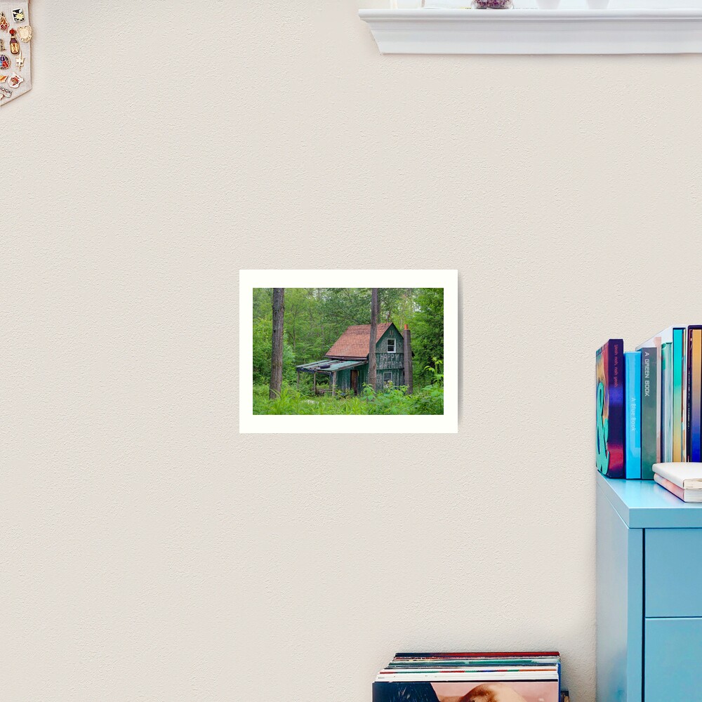““Happy Birthday” Cabin” Art Print by ProfAudio | Redbubble
