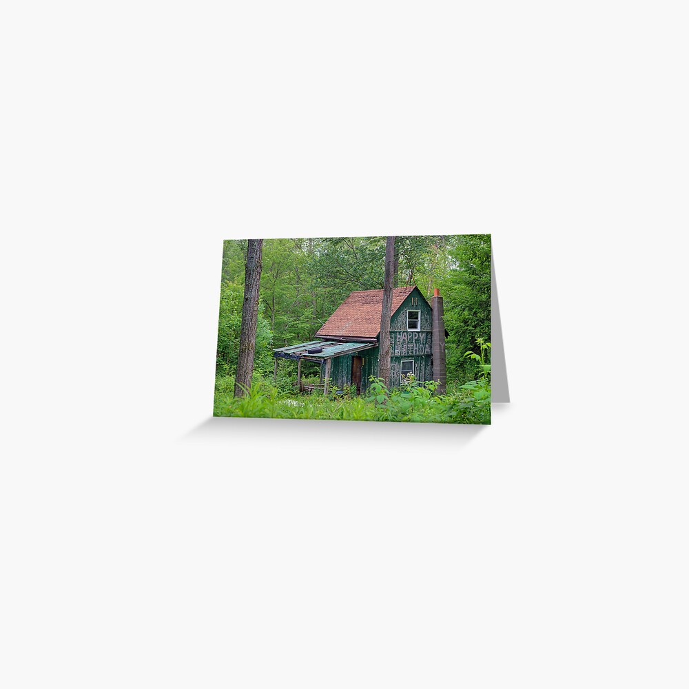 ““Happy Birthday” Cabin” Greeting Card by ProfAudio | Redbubble