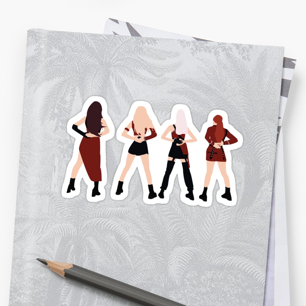 blackpink kill this love sticker by redledger redbubble